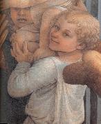 Details of  Madonna and Child with Two Angels, Fra Filippo Lippi